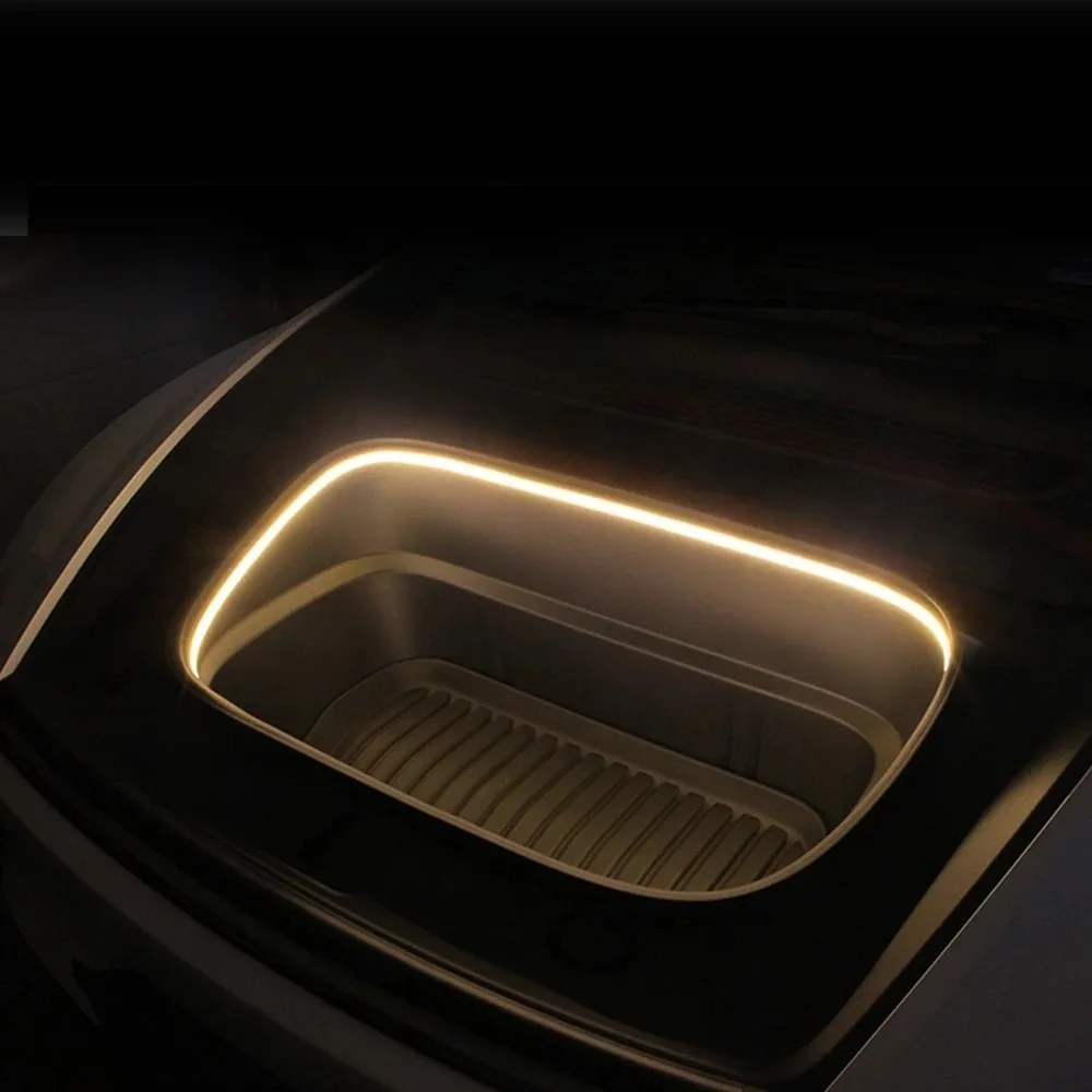 Para Tesla Mol 3/Y Highland Juniper Frunk-Specific Luz ambiental Tira  luz LED invisible para el maletero lantero se convi