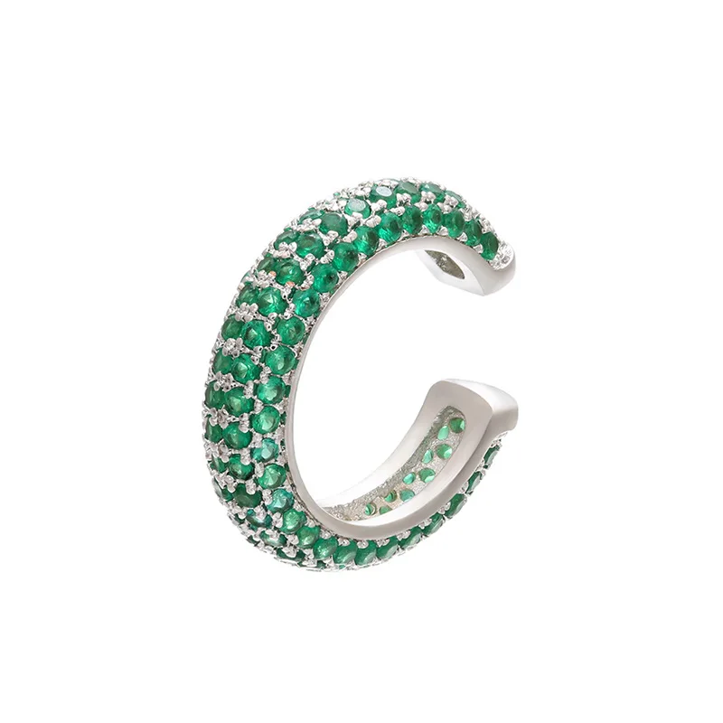 Women's Heart & Star Clip-On Earring Cuff with CZ