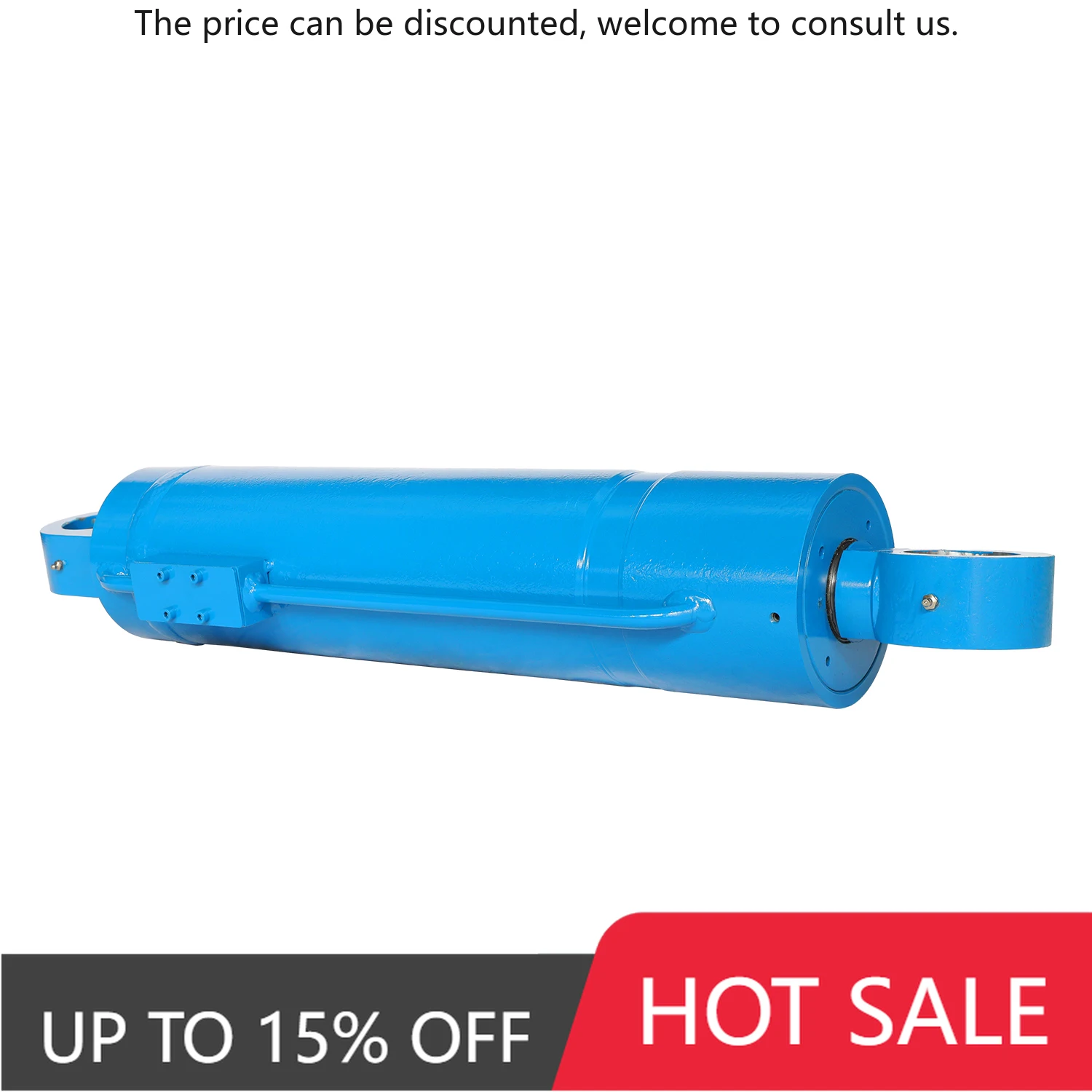 

8T Tons Hydraulic Cylinder Oil Cylinder Oil Head Cylinder Diameter 80 Bidirectional Telescopic Unit Assembly Earrings
