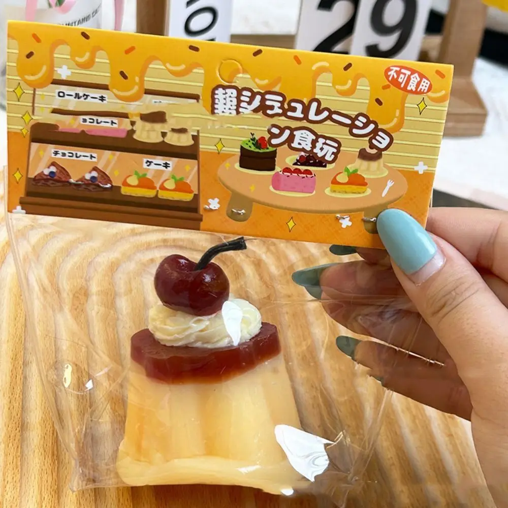 Spremere Pizzico Anti-stress Lento Aumento Spremere Tpr Forma di Torta Rimbalzo Lento Morbido Simulazione Toast Alleviare Lo Stress Giocattoli Per Bambini