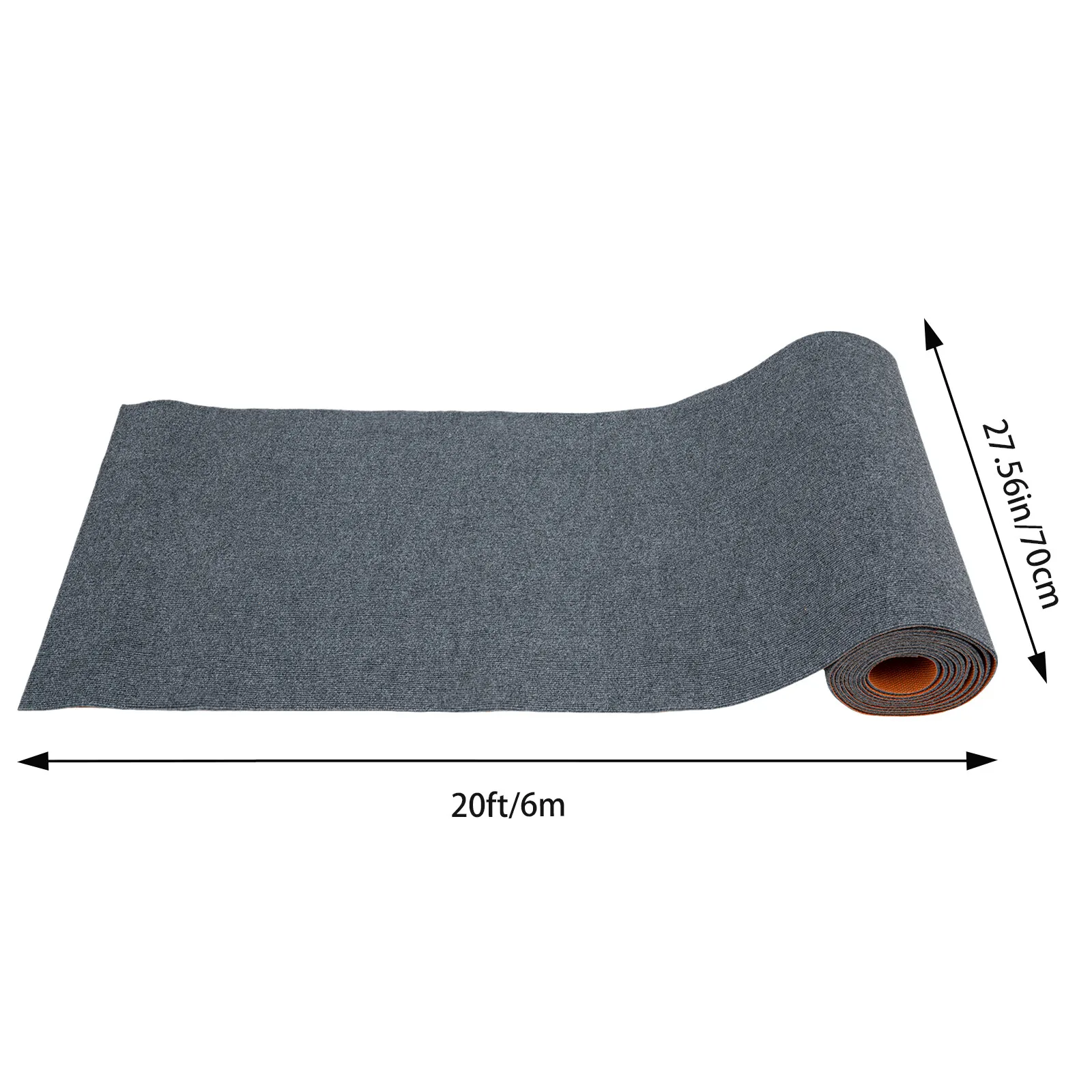 سجادة مدرج مخططة بطول 6 أمتار غير قابلة للانزلاق من البوليستر TPR غطاء سلم واقي #2