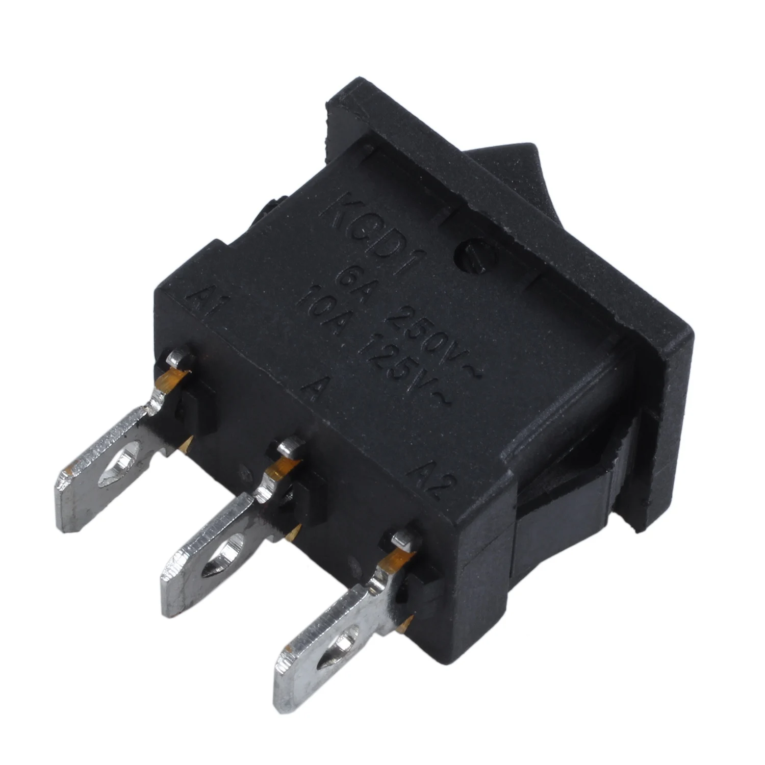 SPDT ON-OFF-ON 3 Position Snap In Boat Rocker Switch AC 250V/6A 125V/10A