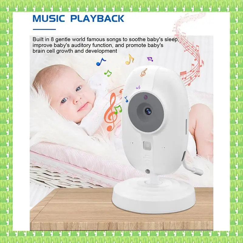 

3.5 Inch Night Vision Temperature Monitoring 2 Way Audio Talk Baby Camera US-Plug