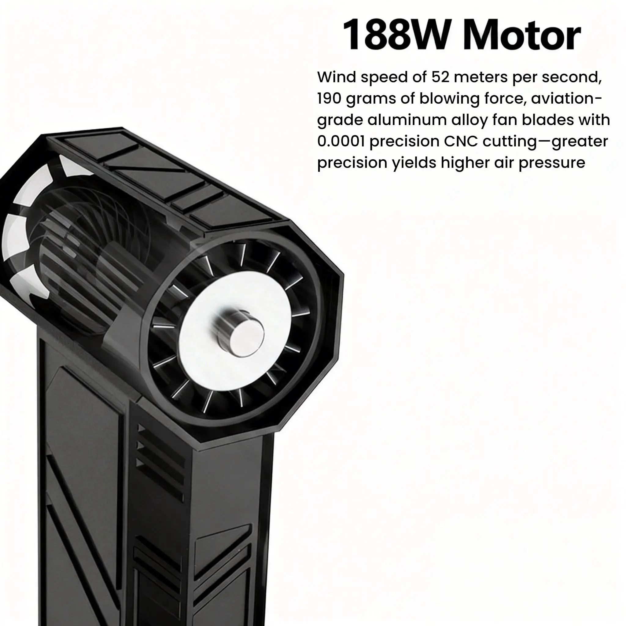 130000RPM Turbofan High Power Jet Fan Brushless Motor Variable Speed Dust Blower Cleaning Tool Air Duster Air Blower Handheld