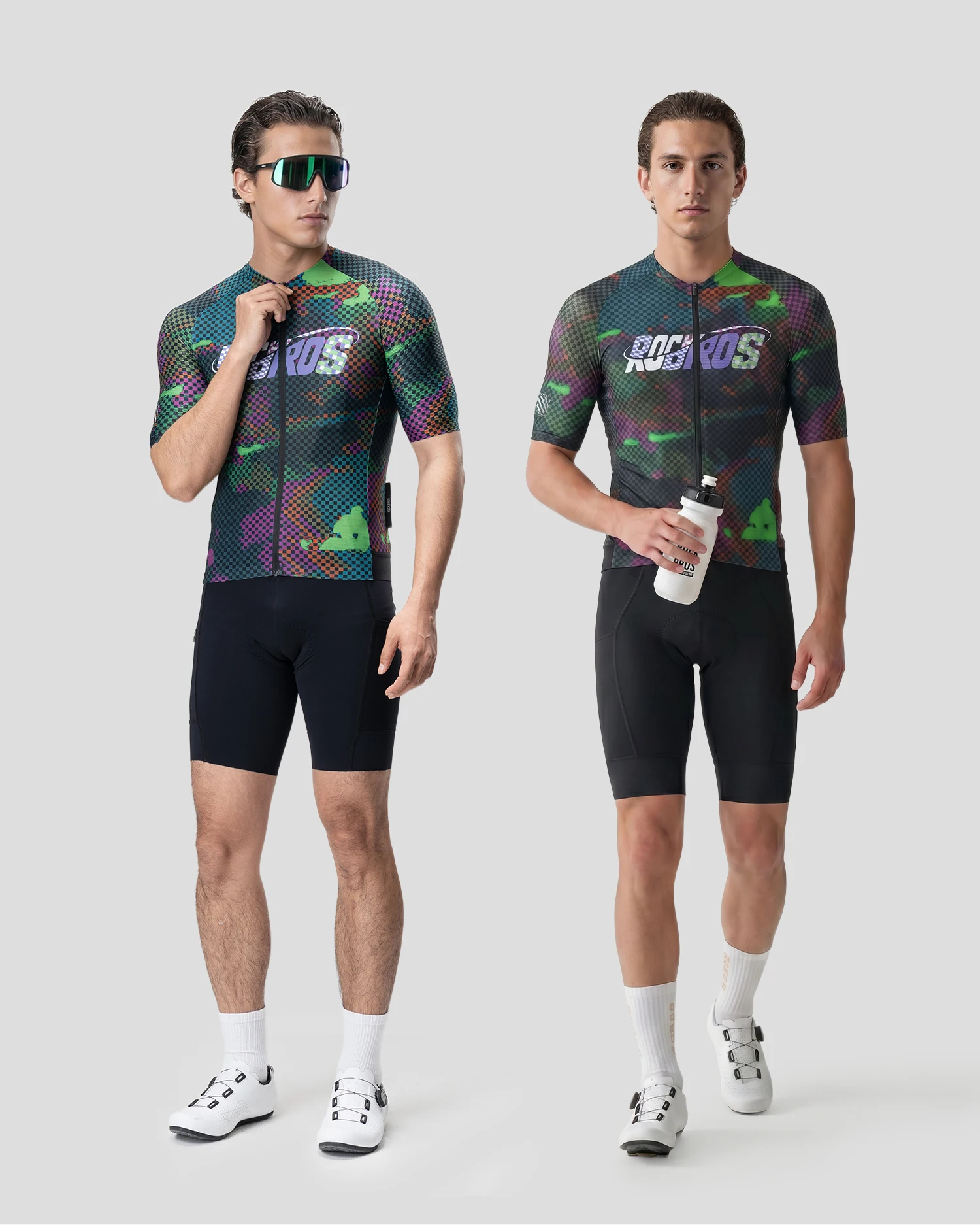 ROCKBROS Sommer-Radtrikot Leichtes Hochelastisches Oberteil Atmungsaktives Schnelltrocknendes Kurzarm-Trikot Herren-Radsportbekleidung – Detail 21