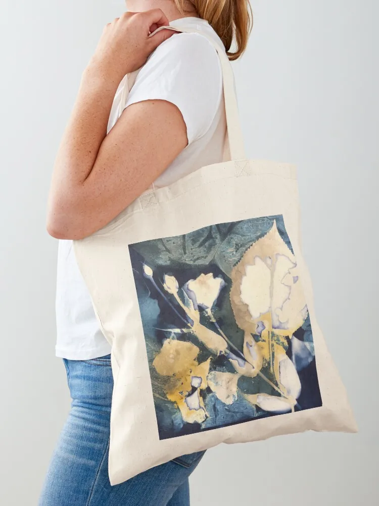 

Blue Sun Cyanotype Tote Bag hand bag ladies personalized tote bag Beach tote canvas
