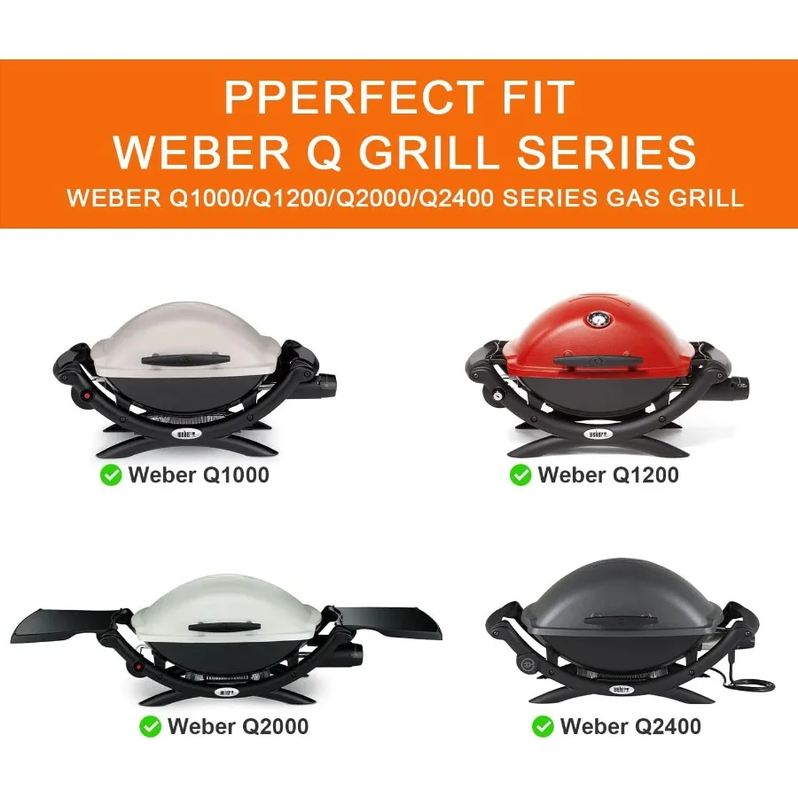 حامل شواية محمول لشوايات سلسلة Weber Q بما في ذلك عربة Q1200 Q1000 Q2000 Q1400 شديدة التحمل قابلة للطي بعجلتين