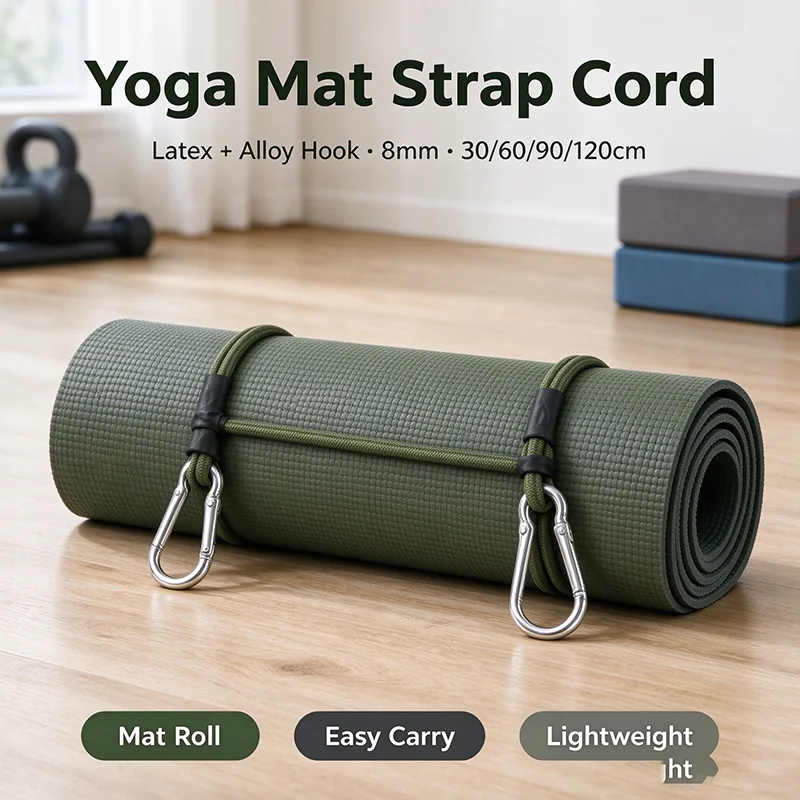 Camping Bungee Cords Classic Elastic Hooks Durable Lightweight Tie Down Straps for Luggage Outdoor Stretch Ropes Essential Gear