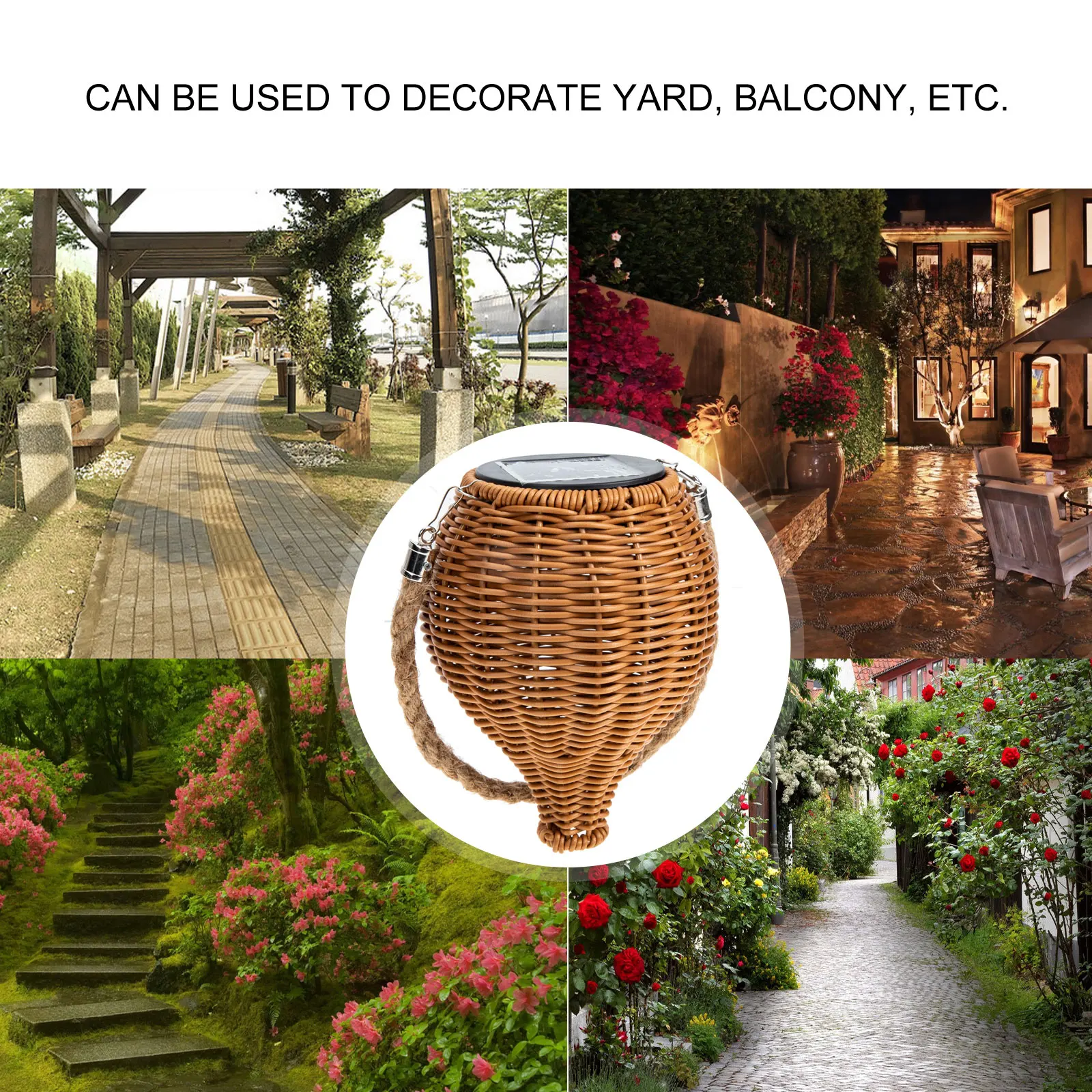 

Unique Solar-Powered Hanging Lamp Garden Projection Light Decorative Outdoor Solar Light Long-Lasting Lighting For Patio Lawn
