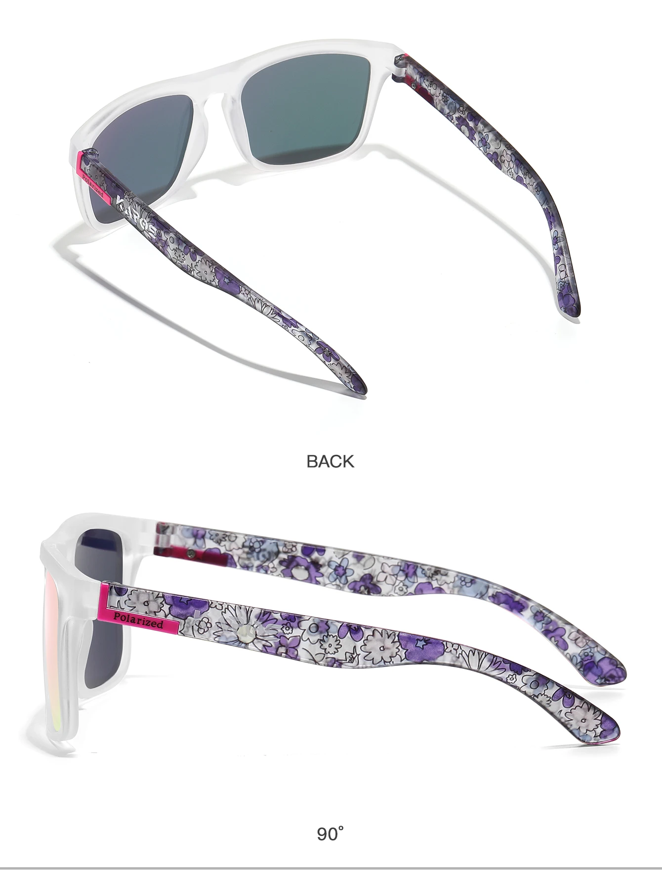 KAROS Männer/Frauen Polarisierte Sonnenbrille Quadratischen Spiegel Marke Design Luxus UV400 Sonnenschirm Unisex Angeln Fahren Radfahren Wandern – Detail 34