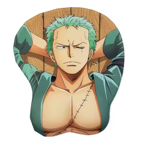 HRH Anime Mouse Pad ​​Ergonomic Wrist Support Mousepad 3D Gaming Mousepads Anti-Slip Soft Desk Mat for Office Home Working