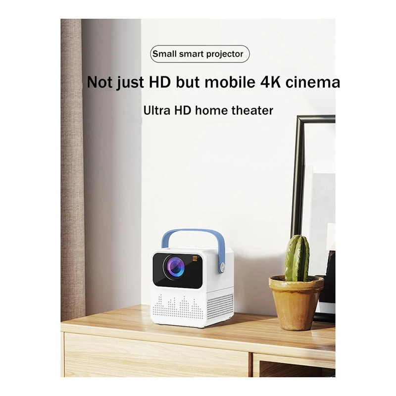 New Mini WIFI Projector 4K HD Home Theater Media Player Auto-Focus Projector Outdoor Portable Smart Projector