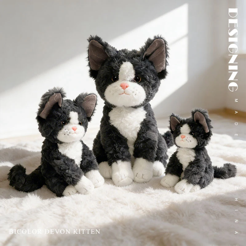 Kawaii grey cat plush