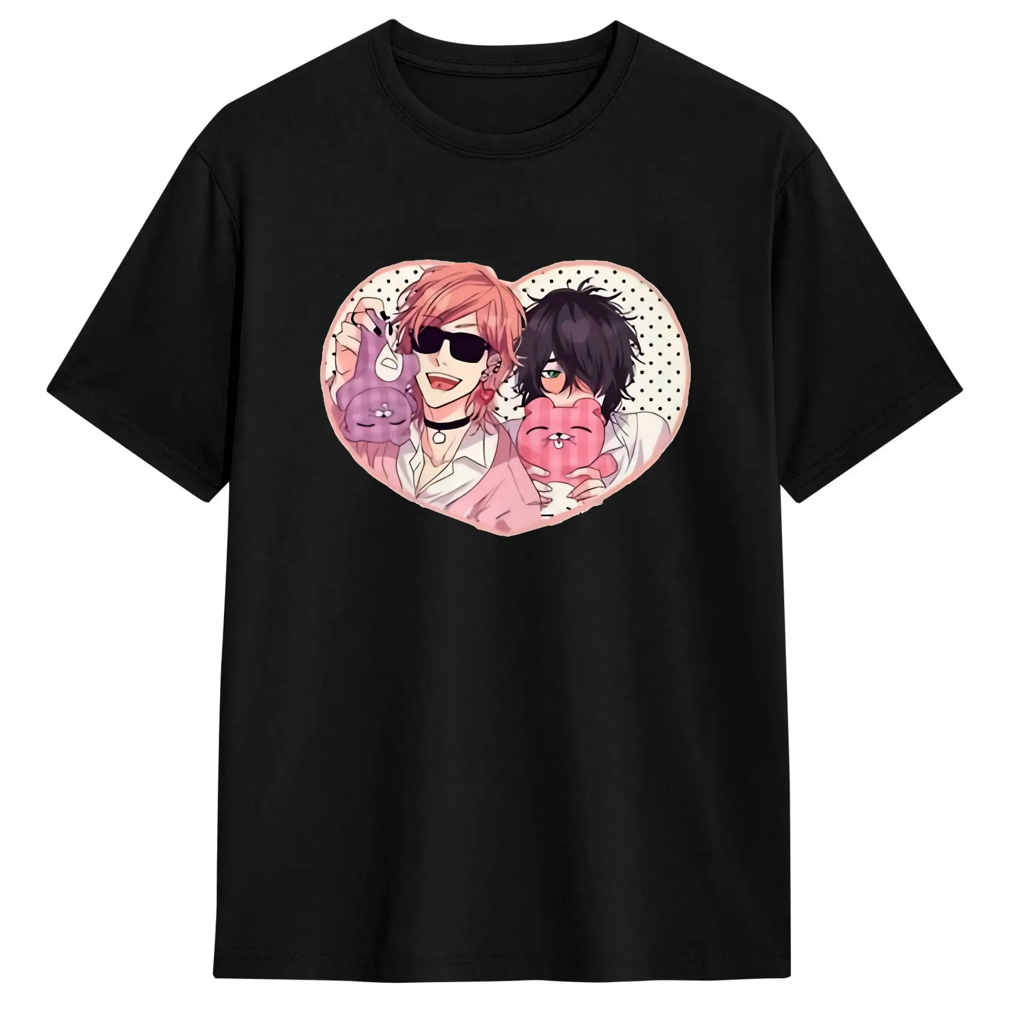 Casual Cute Chibi Cutest Yarichin B Club T Shirt Men's 100%Cotton Short Sleeve  Round Neck Summer Clothes