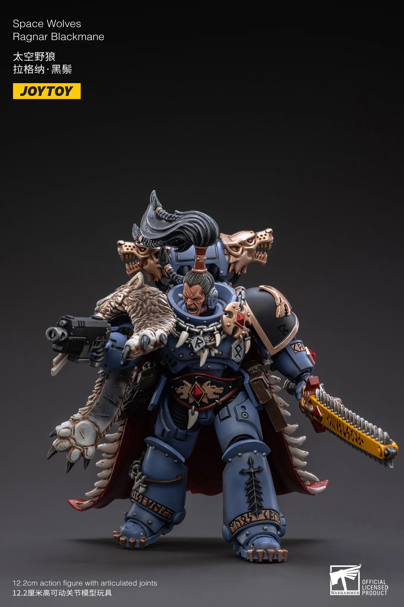 JOYTOY 1/18 Space Wolves Ragnar Blackmane Actionfiguren-Sammlung Militärmodell Geschenk