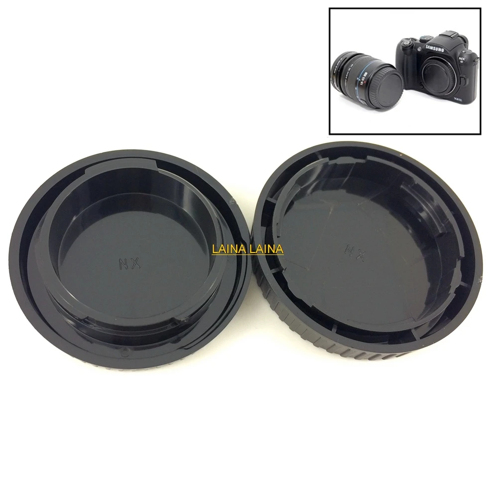 Camera Rear Lens Cap + Body Front Cap for Samsung NX1 NX5 NX30 NX20 NX11 NX500 NX300 NX210 NX100 NX3000 NX2000 NX1000 as LR8