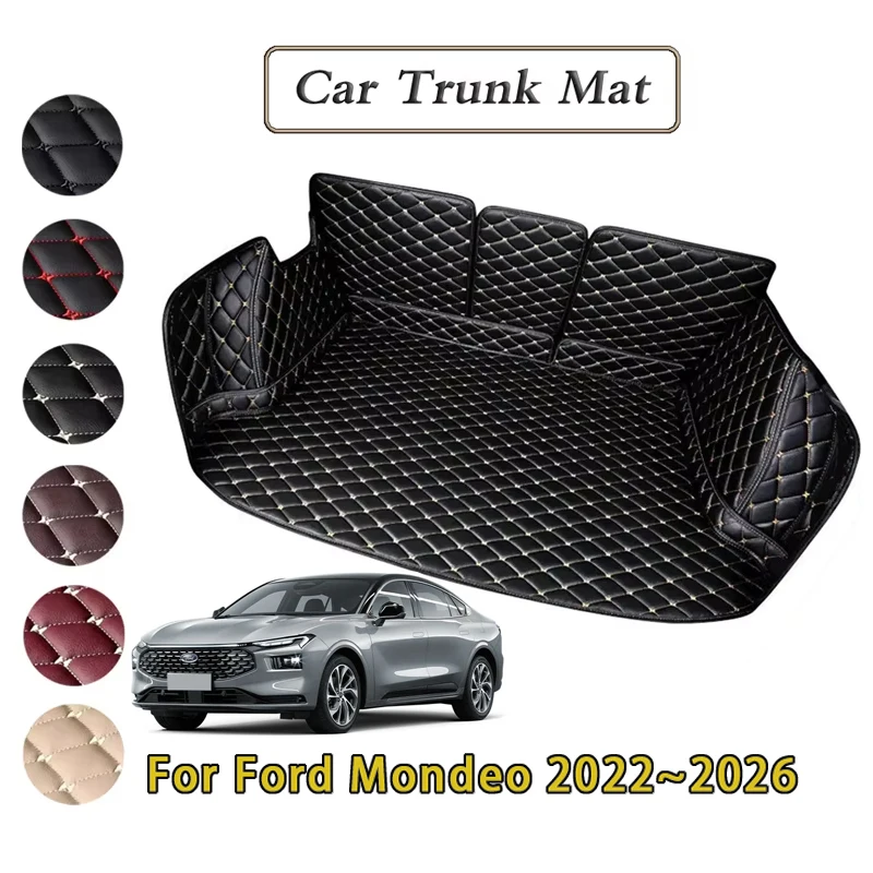 

Коврики в багажник автомобиля для Ford Mondeo Taurus MK5 2022 2023 2024 2025 2026, полностью коврик в багажник, задний багажник, автоаксессуары