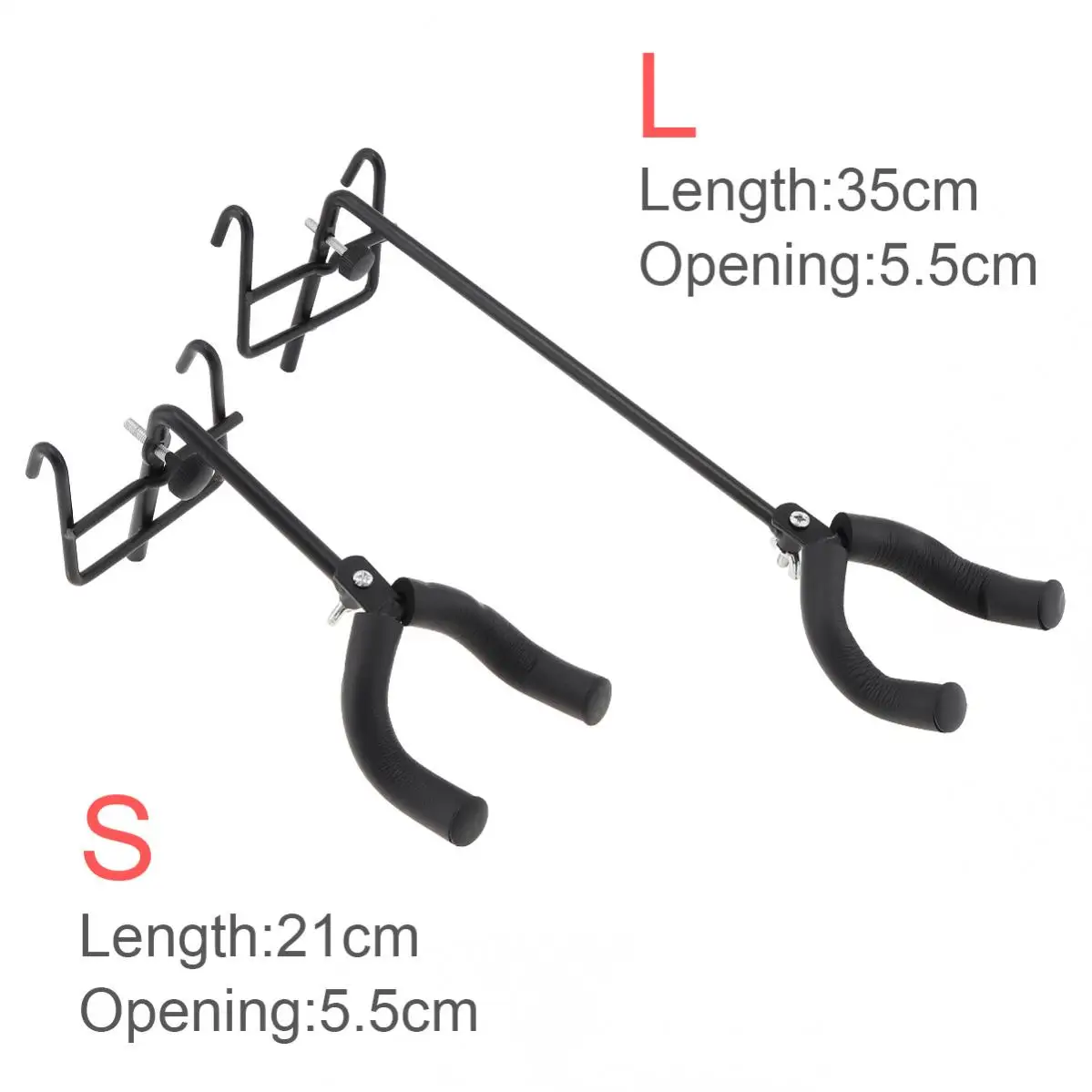 Guitar Hanger Holder Mesh Rack Long Arm Hook Metal Soft Sponge Coat Guitar Wall Mount Stand for Guitar Ukulele Violin Exhibition