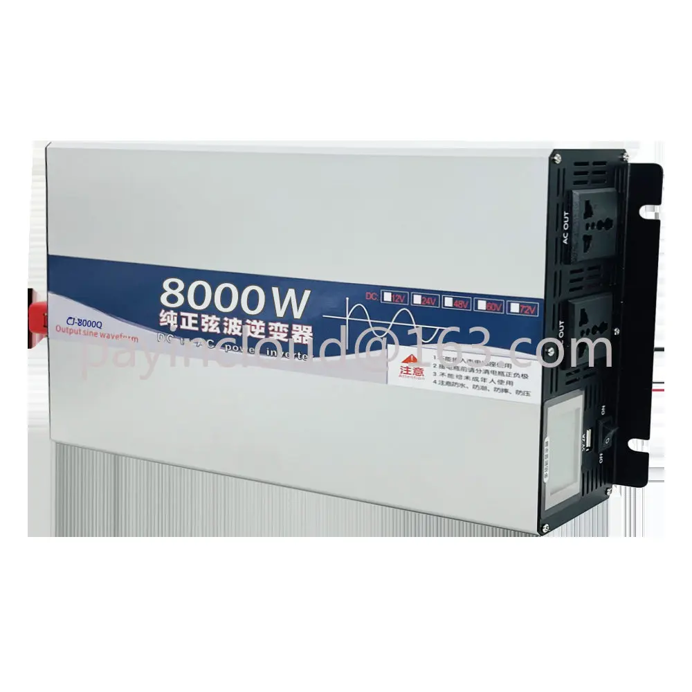 

High-Power Pure Sine Wave Inverter Vehicle-Mounted Home Use Solar 12v24v48v60v72V Electric Conversion 220V