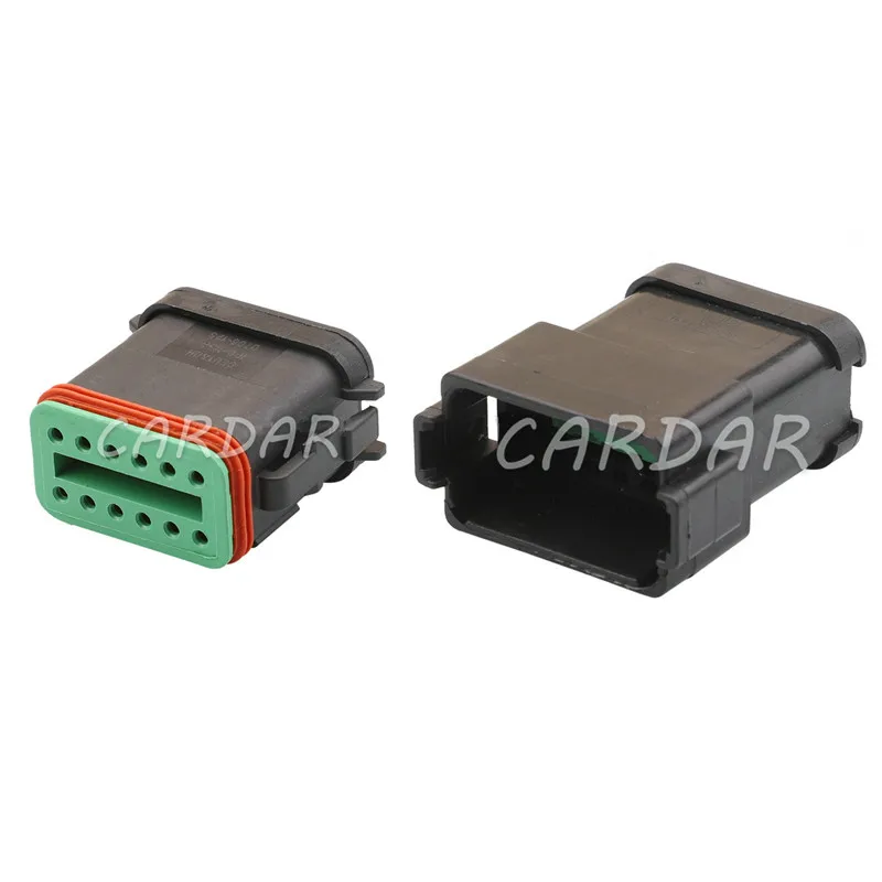 

1 Set 12 Pin DT06-12SA-E003 DT04-12PA-E003 Auto Waterproof Connector Black AC Assembly DT06-12S DT04-12P DT06-12SA DT04-12PA