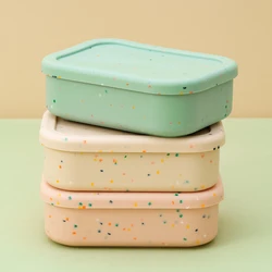 Color KidSilicone Portable Bowl Lunch Box For Baby Microwave Bento Box Feeding Fresh Food Container Feeding Children's Tableware