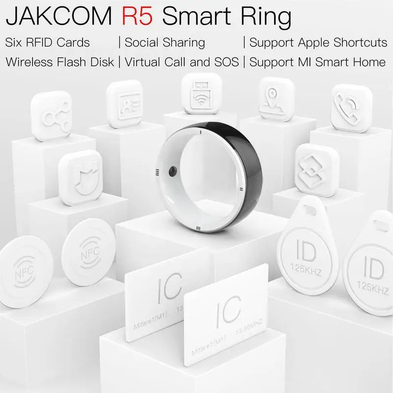 R5 JAKCOM 스마트 링, RFID 카드 6 개, 스마트 센서 링, 현대 웨어러블 장치, NFC 착용, IOS 안드로이드 스마트폰용, 신제품  Best5