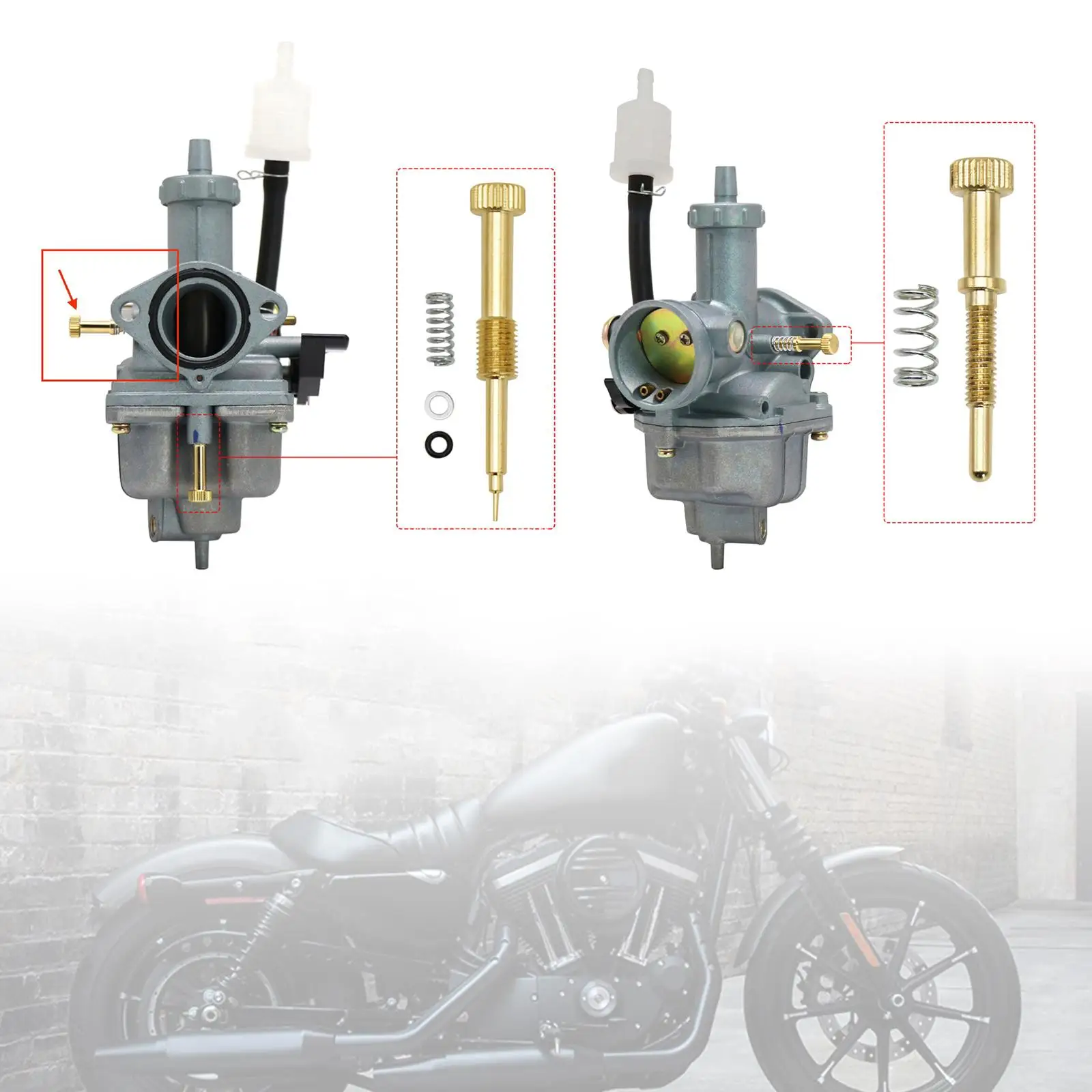 

Винт смесителя воздуха и топлива, винт регулятора холостого хода, аксессуары, высокая производительность