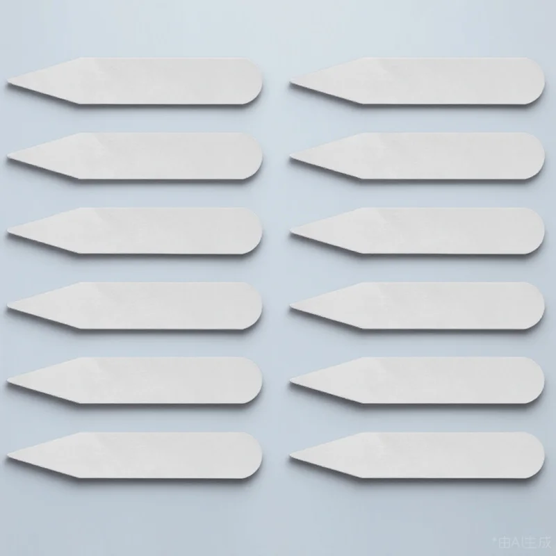 300Pcs Transparent Collar Grade Pet Material Durable Reusable Shirt Collar Support Daily Wear Accessories