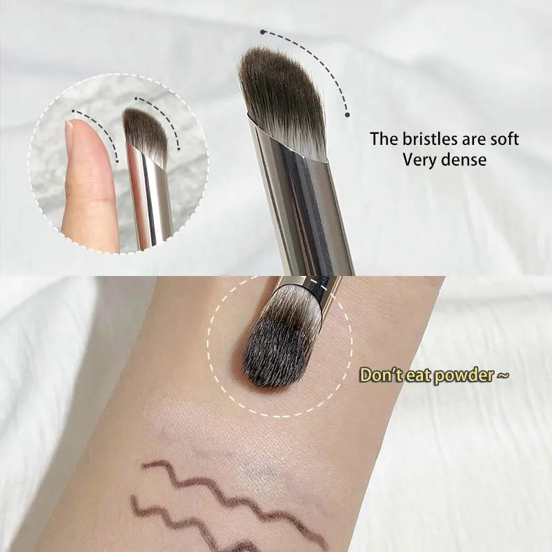 1 Stuks Concealer Make-Up Borstels Precisie Zachte Pluizige Smudge Borstel Bedekken Acne Donkere Kringen Multifunctionele Detail Make-Up Tools