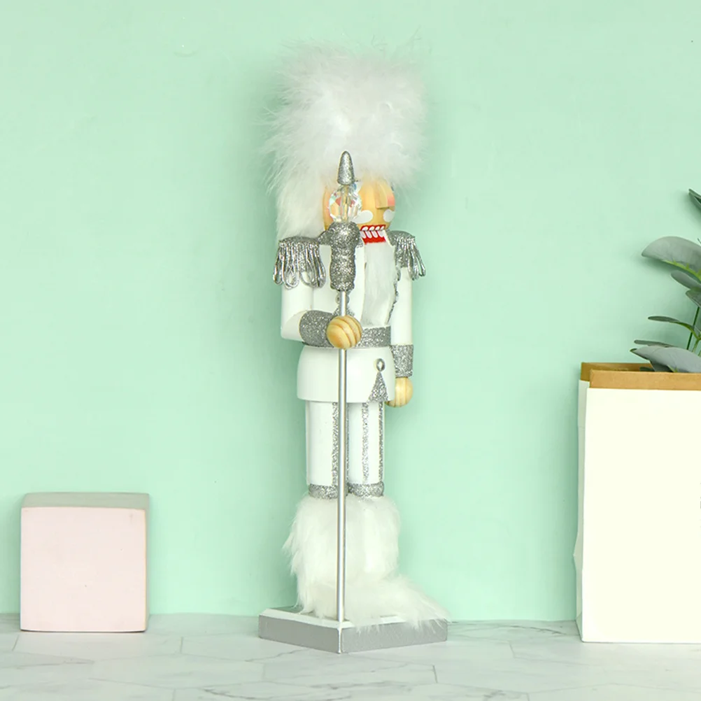 

Wooden Nutcracker Christmas Tabletop Decoration Christmas Nutcracker Ornaments Holiday Home Decor Wooden Crafts Decoration