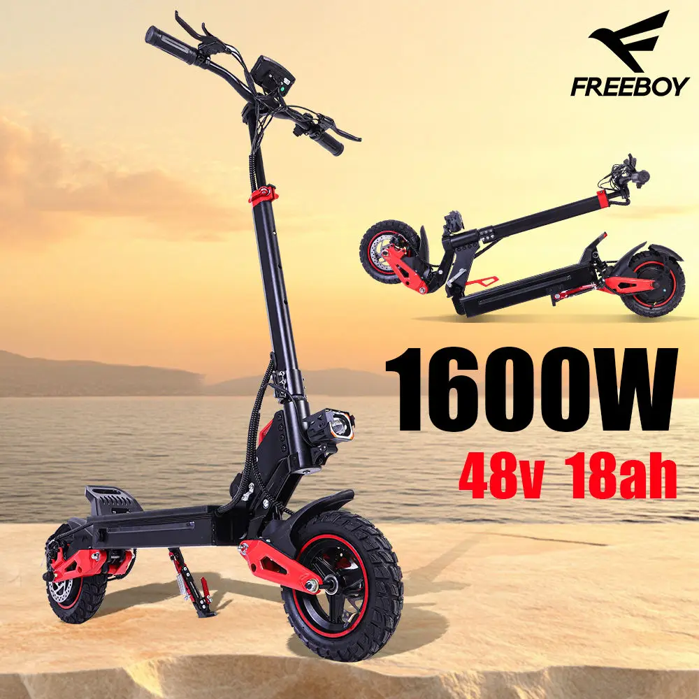 

Австралийский мощный складной внедорожный электрический самокат 1600 Вт для взрослых, 10-дюймовые шины, диапазон 50 км, 45 км/ч, вездеходный электронный самокат