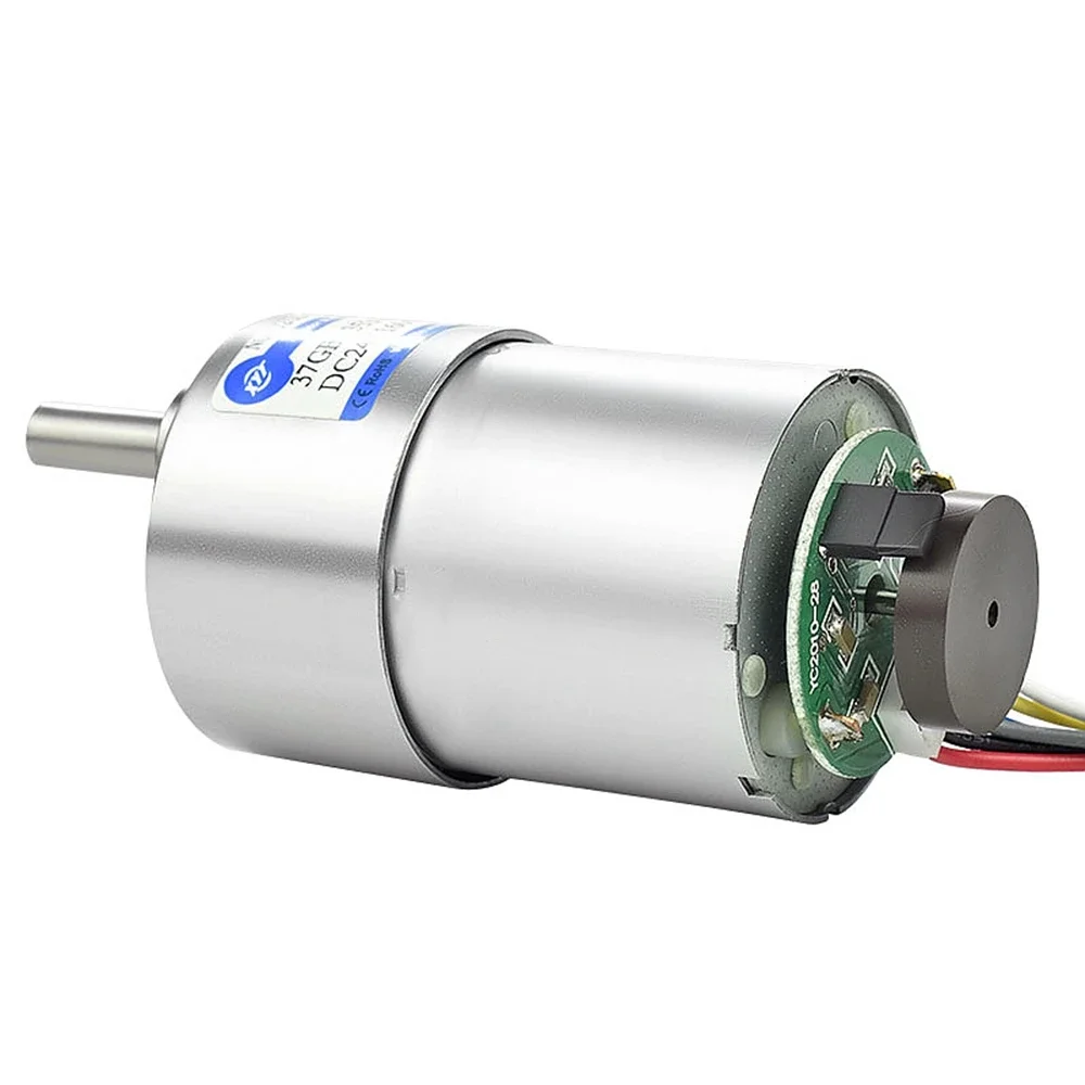JGB37-3530 DC Gear Motor With 16PPR Magnetic Hall Encoder 37MM Diameter 12V24V 12-1600RPM PWM-XH2.54 Plug Parts