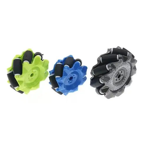 4 pezzi ruote mecanum tecniche pneumatici universali ruota omnidirezionale compatibile EV3 robotica blocchi di costruzione elettrici fai da te giocattolo per auto