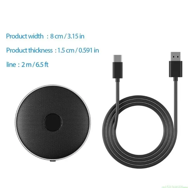 T8WC USB Conference Microphone Omnidirectional Mic for PC and Laptop Teleconferencing