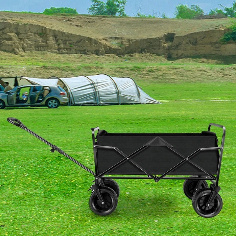 Outdoor Cart Folding Portable Picnic Camping Multifunctional Oxford Cloth Outdoor Camping Foldable Cart Picnic Camping Cart