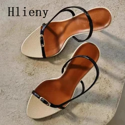 Hlieny Summer New Sexy Back Strap Women Sandals Fashion Designer Buckle Open Toe Thin High Heels Shoes Stripper Pumps