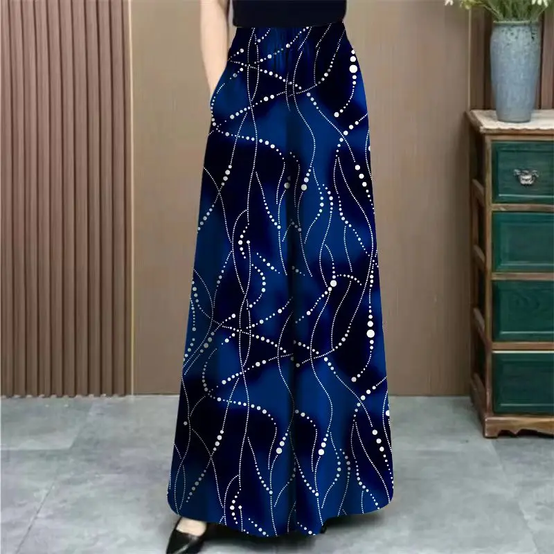 

Women's Casual Straight Fit Ankle Length Knit Pants With Pockets Medium Stretch Elastic Waist Solid Color Spring Autumn Wear