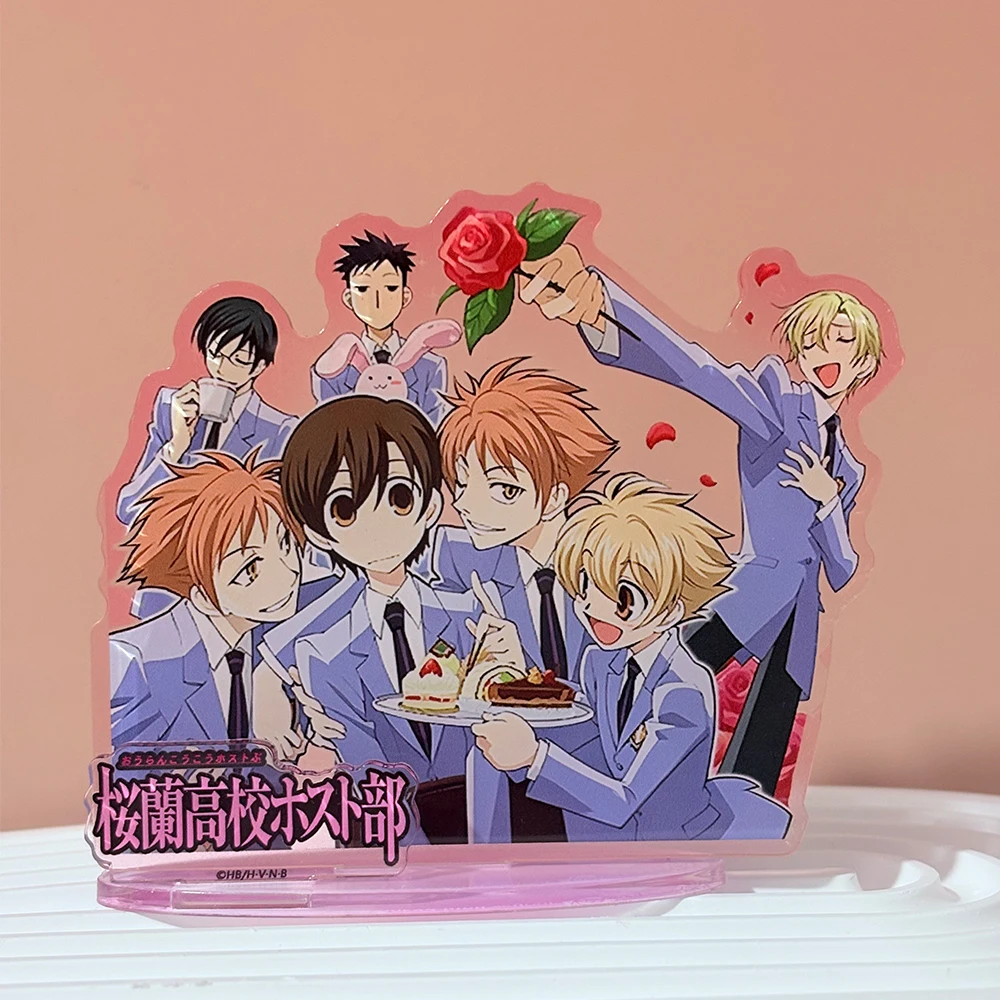 Anime Ouran High School Host Club Tamaki Suou Kyoya Ootori Acrylic Stand Desktop Ornament Cosplay Props Collection Gifts