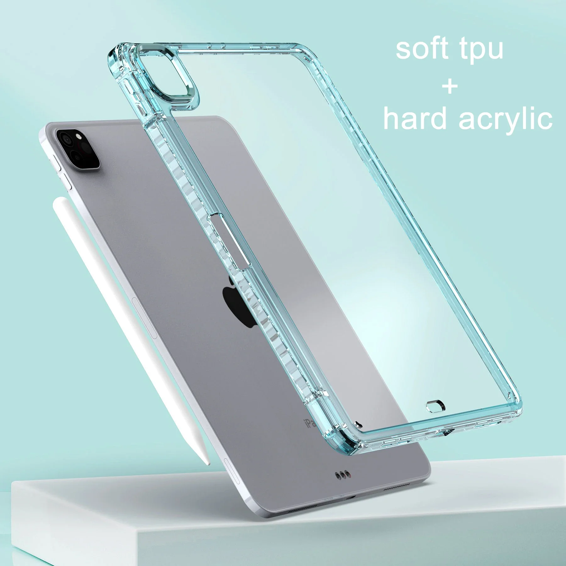 Clear Transparent Case For iPad Air Pro MINI Shockproof Soft Cases 3 4 5 6 7 8 9 10 2021 2022 9.7 10.5 11 10.9 inch Tablet Cover