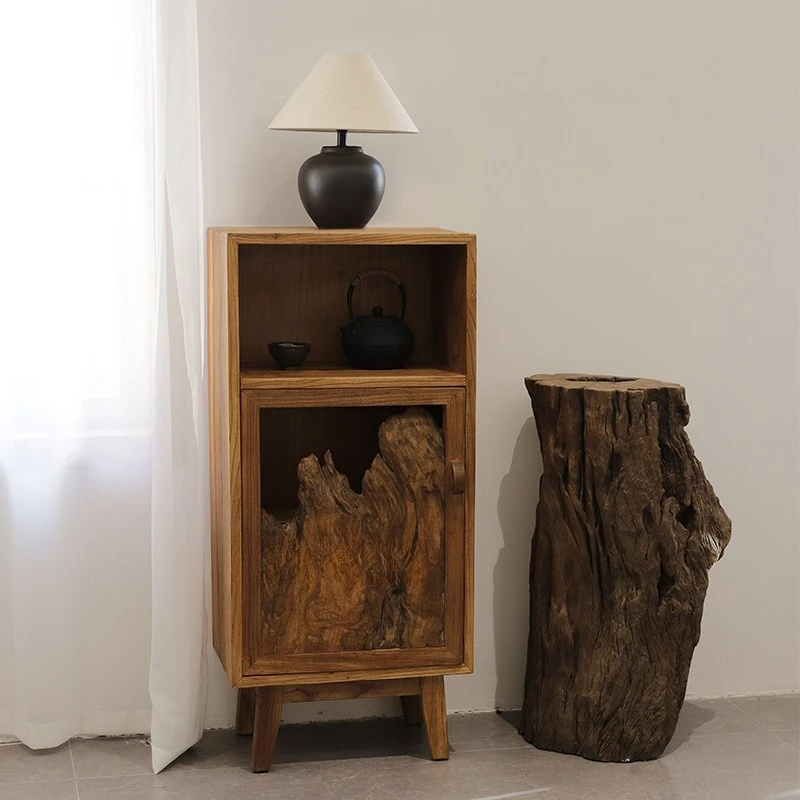 

Small side cabinet Solid wood dining side cabinet Living room Household storage storage cabinet Modern homestay