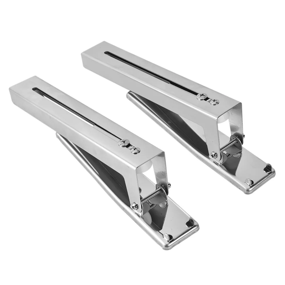 2PCS Practical Stainless Steel Microwave Oven Bracket Adjustable Load 55 Lb Oven Shelf Stretch Bracket Microwave Rack