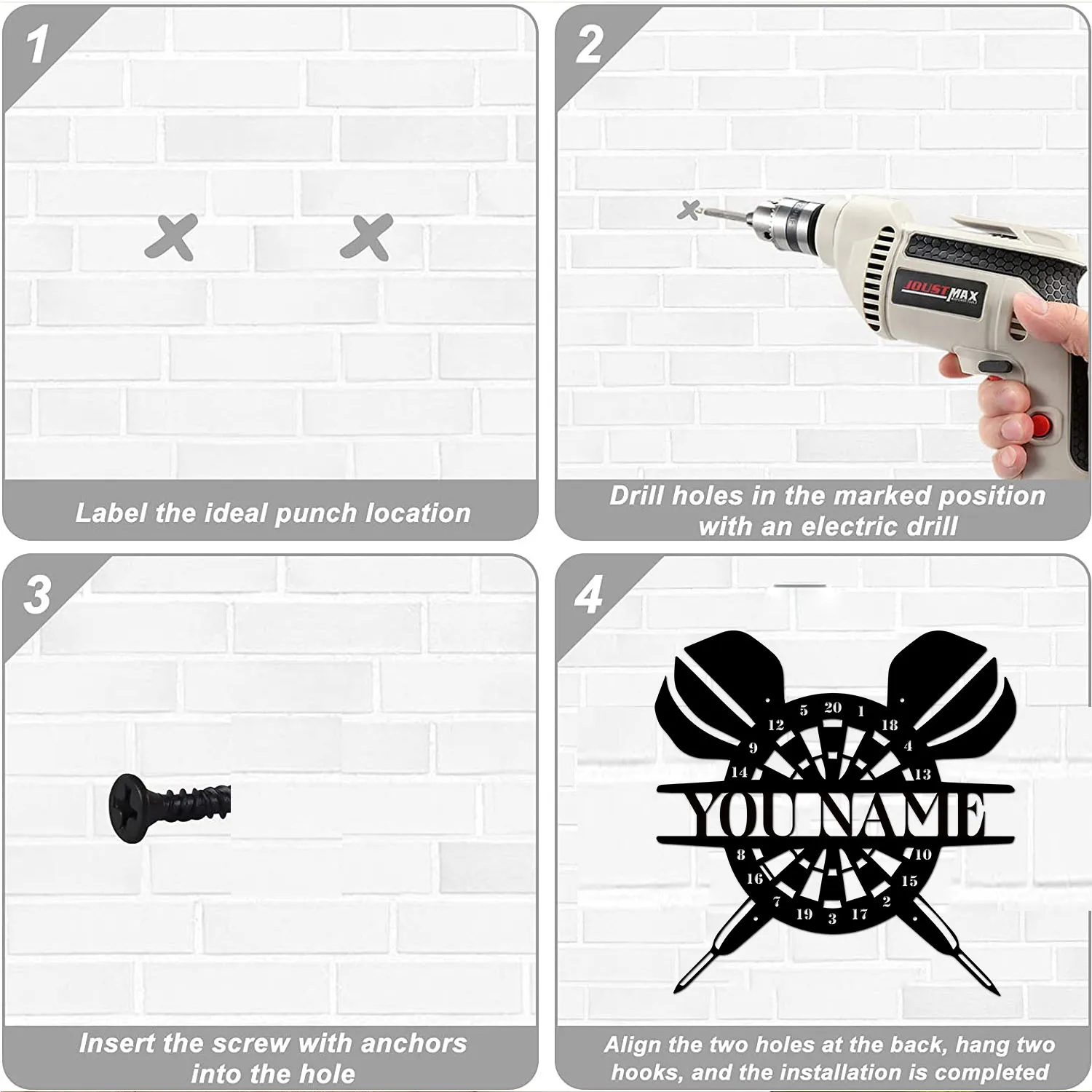 1 قطعة لطيف للتخصيص النص علامات الحديد القصدير اللوحة علامات جدار معدني للديكور الداخلي للمنزل