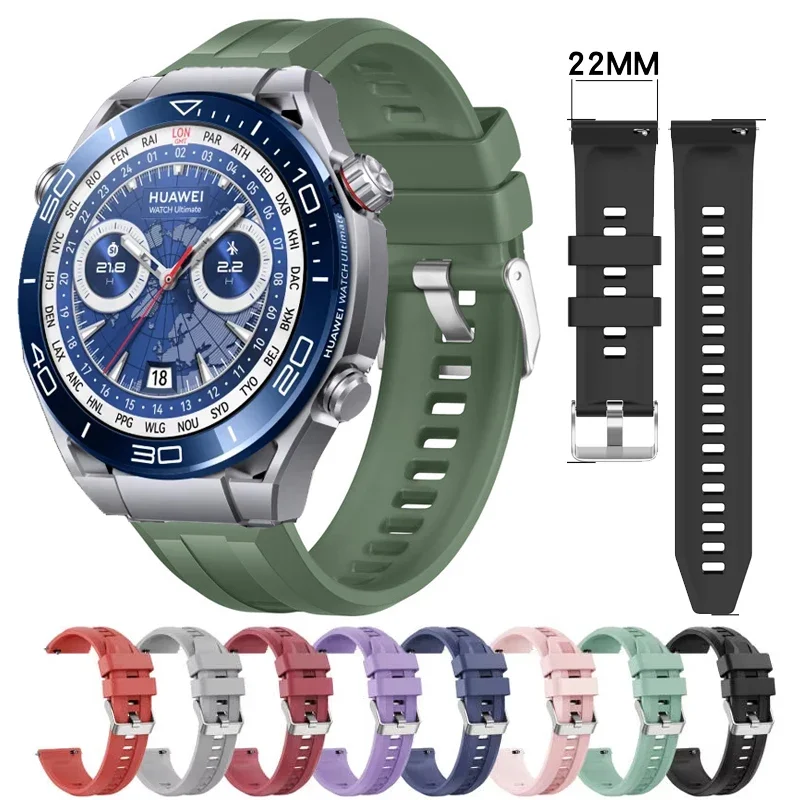 22Mm Silicone Watch… - image
