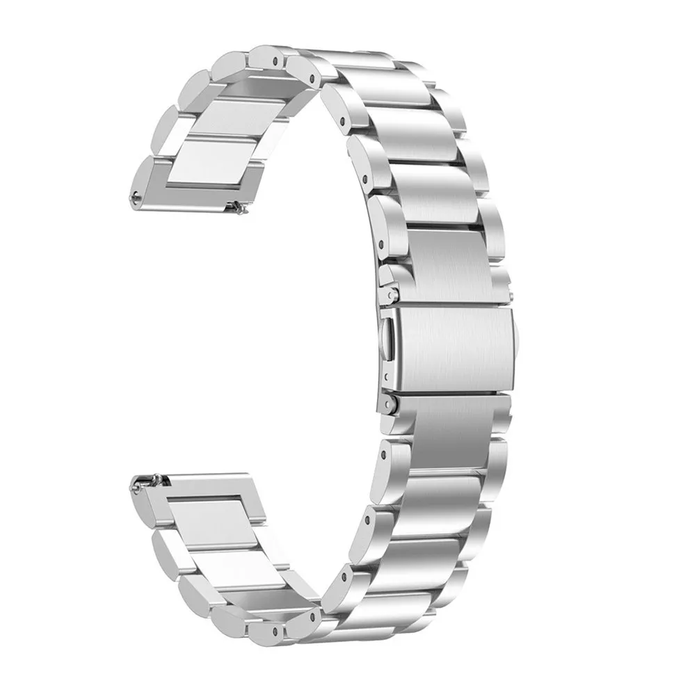 Stainless Steel Smart Watch Band for Watch Active with Sparkling Rhinestones Luxury Fold Clasp Adjustable Wristband for Men and