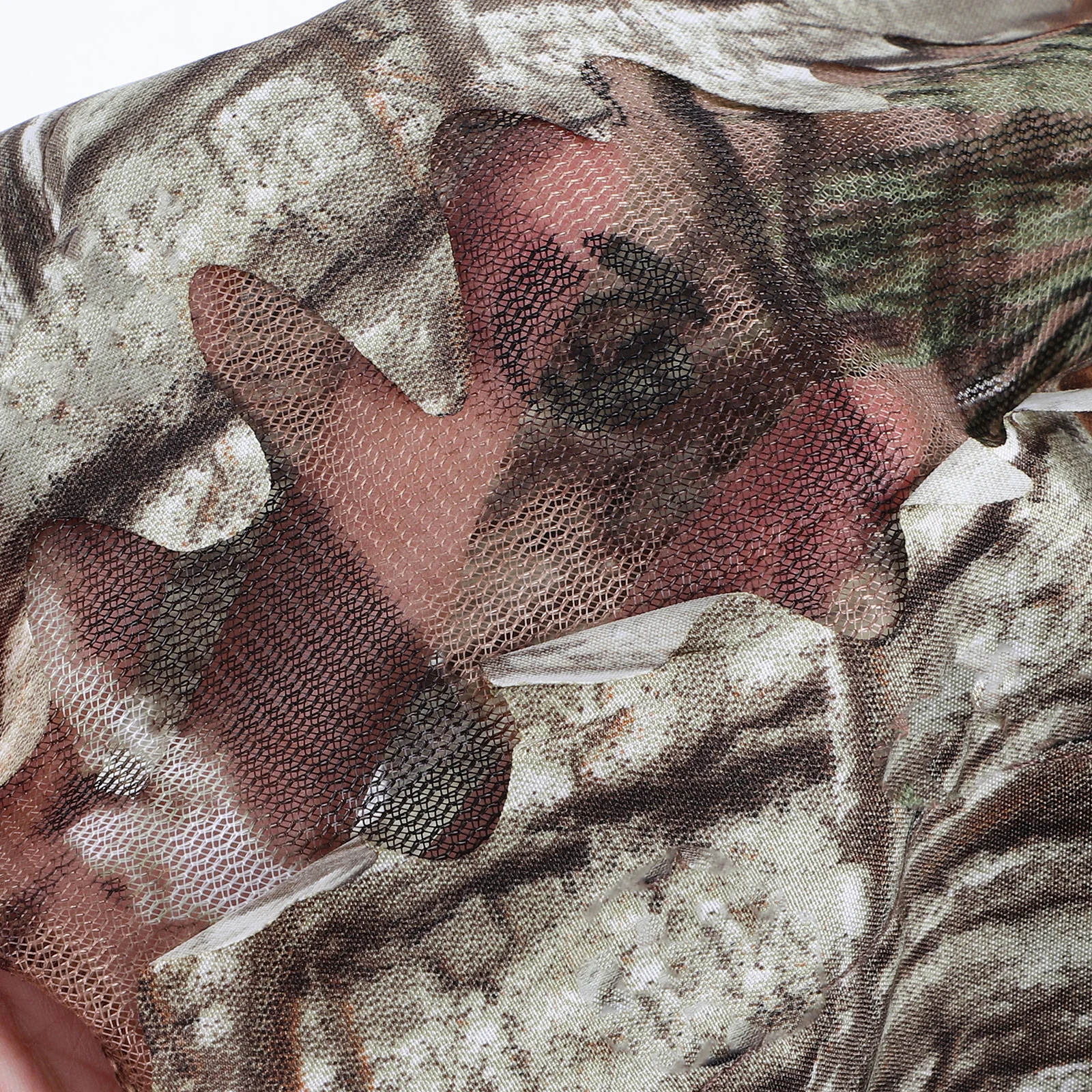 Дышащая камуфляжная маска для лица с 3D рисунком листьев, охотничий аксессуар для земли, камуфляжная охотничья маска, свободный размер