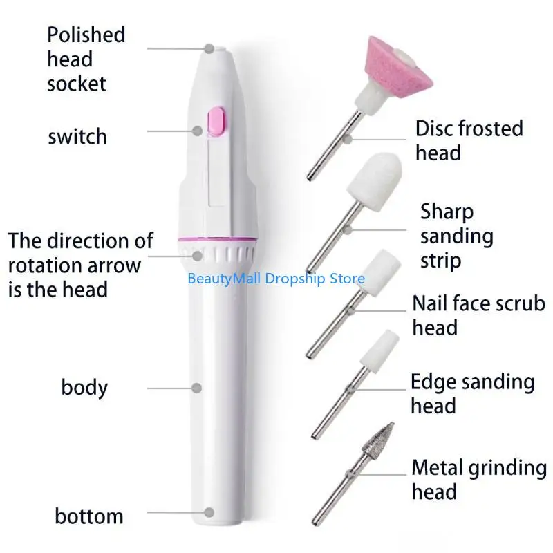 40JD elektrische nagelboormachine acryl art-vijl manicure tool voor thuissalon