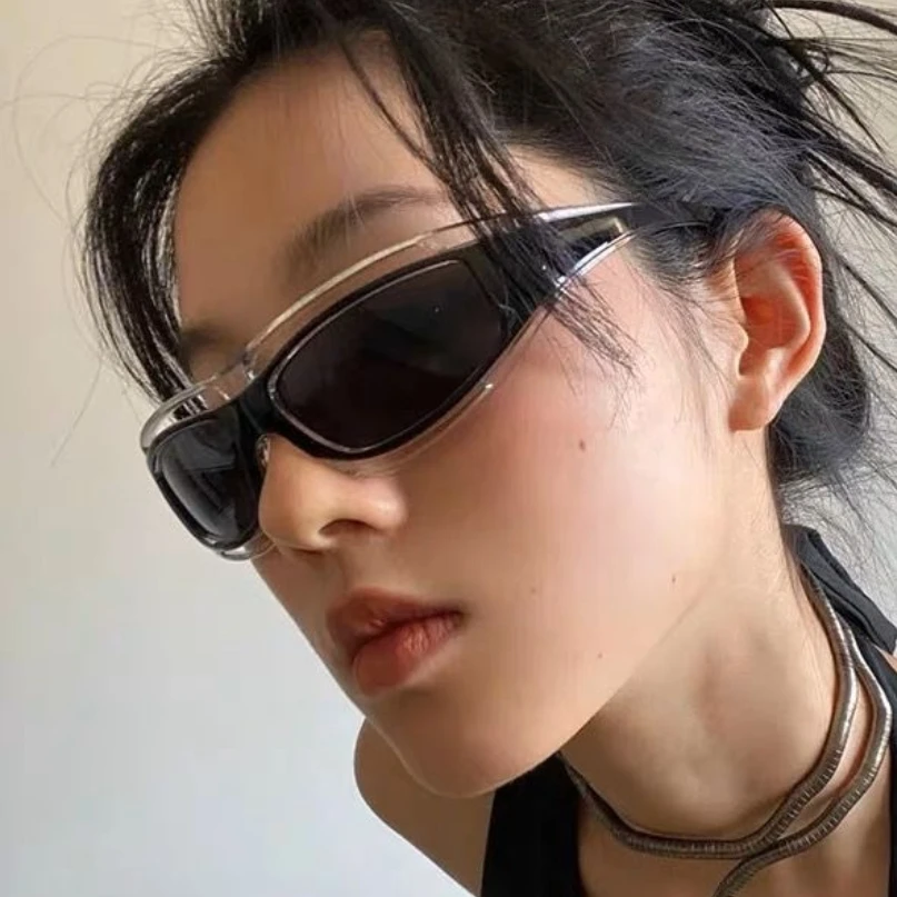 Cat eye Glasses Punk Style Women Sunglasses Fashion Eyewear Future Technology Sense Sunglasses Men Women Trend sun glasses