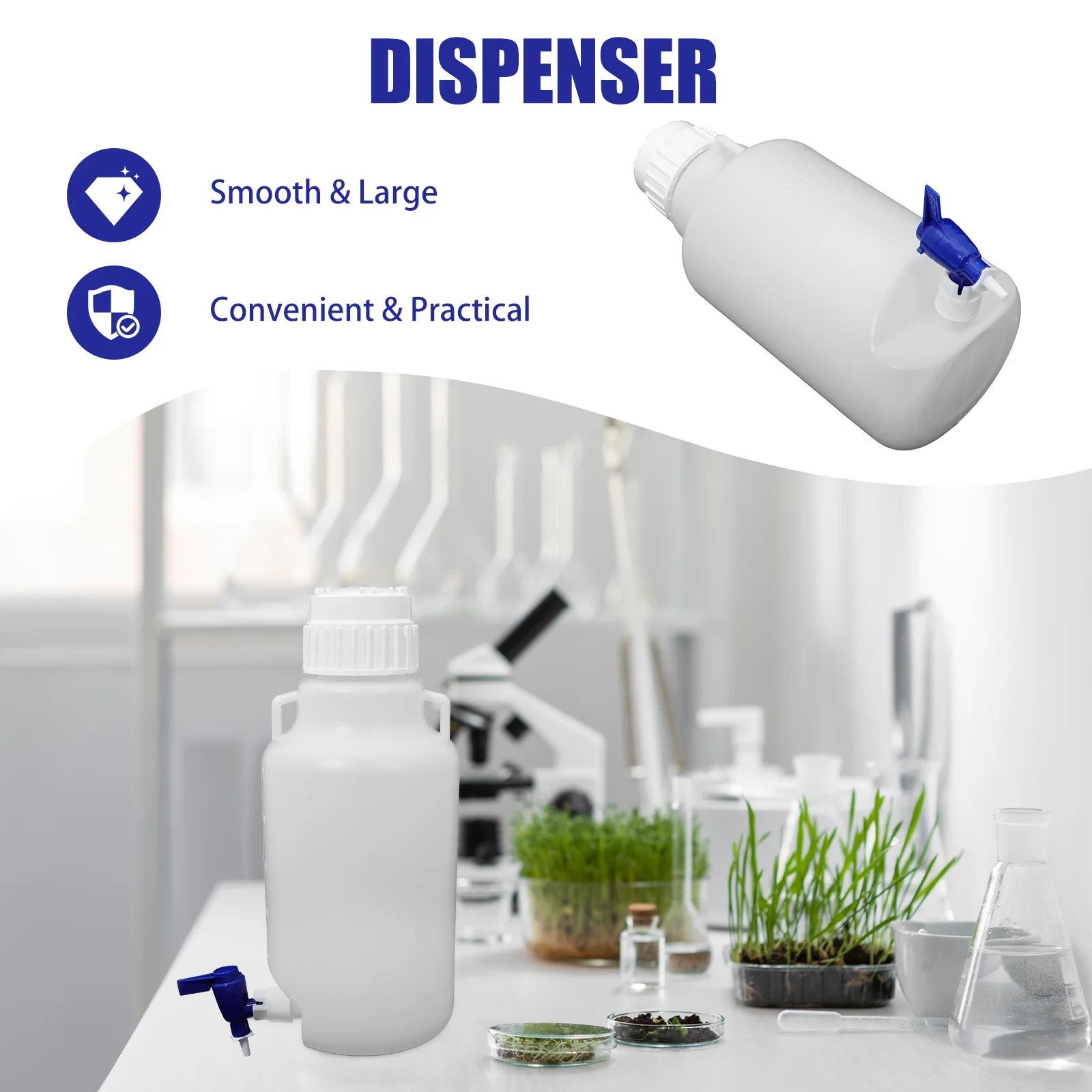 Dispensador automático de botellas de agua, resistente a la rotura, con o contenedor de almacenamiento