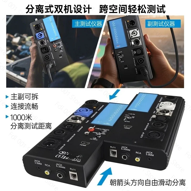 For Aktron CT-12 Multifunctional Long-distance Separable Line Instrument Audio Line Engineering Line Measuring Instrument
