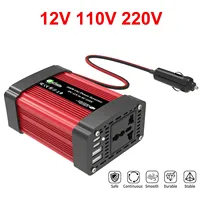 150W Car Inverter DC 12V to AC 110V 220V with 4.8A Dual USB 25W Type-C Universal Socket Power Adapter For Mobile Phone Laptop